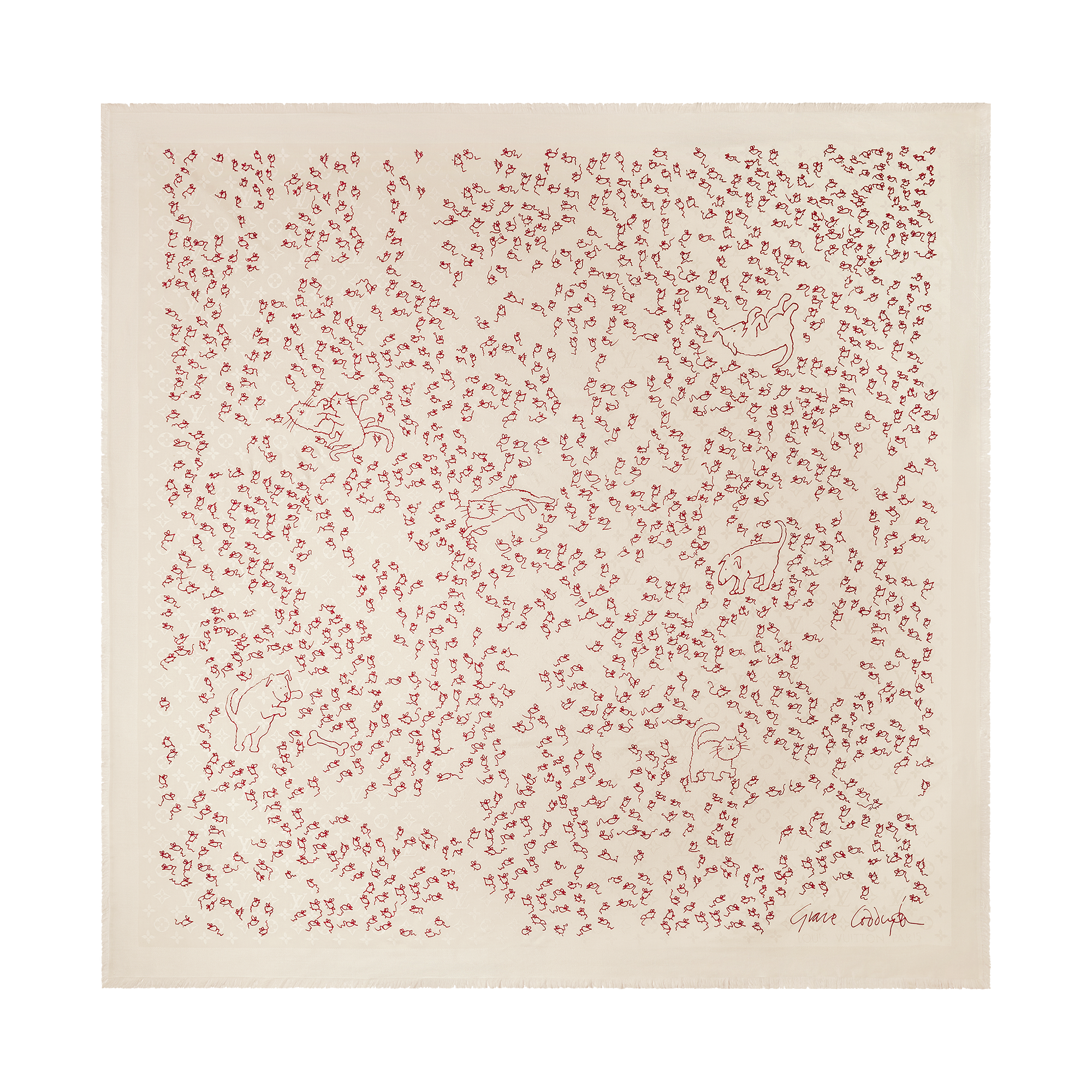 LV Mice Monogram Classique Shawl S00 - Women - Accessories | LOUIS